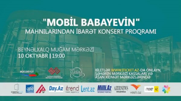 Azərbaycan Televiziyası və Mədəniyyət Kanalının təşkilatçılığı ilə Mobil Babayevin yaradıcılıq gecəs